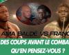 Franc vs Ama Baldé, blows before the fight! What do you think?