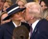 Awkward moment as Donald Trump fails to kiss Melania moments before inauguration oath | US News