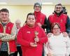 The Genêts d’Or Sports and Cultural Association, of Saint-Pol-de-Léon, on the third step of the podium in the regional adapted para archery