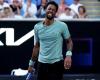 Gaël Monfils, exhausted, had to give up against Ben Shelton at the Australian Open