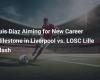 Luis Díaz aims for a new milestone in his career during the clash between Liverpool and LOSC Lille