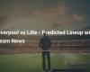 Liverpool vs Lille – Predicted Lineups and Team News