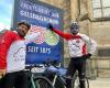 Cold, falls, but for a good cause… The stunning 600 km cycling journey of two Brest supporters