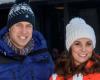 Kate and William came to ski as a family in Savoie