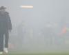 Fans cause the game at FC Bayern Munich against Feyenoord Rotterdam to be interrupted for several minutes