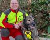 Gerko, the fire dog, decorated by the Prefect