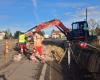 Reconstruction of the bridge over the Loire at Bas-en-Basset: this starts with the movement of the networks