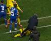 Bastia coach expelled after dragging a Pau player in Ligue 2