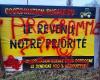 Dordogne Rural Coordination signs tagged, Young farmers accused