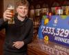 A 20-year-old British man wins 9 million in the Lotto but continues to work