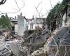 An abandoned house collapses in Toulouse, in progress to find potential occupants